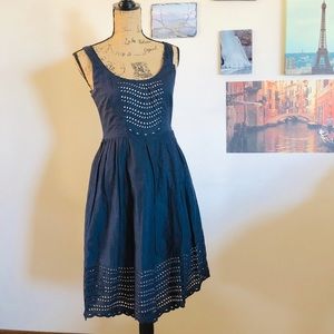 Anthropologie Moulinette Soeurs navy sundress Sz 4